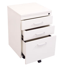 Load image into Gallery viewer, Melamine Mobile Pedestal - 2 Personal Drawers + 1 File Drawer
