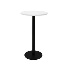 Load image into Gallery viewer, Circular Dry Bar Table with flat Disc Base - Black Powder Coat Finish
