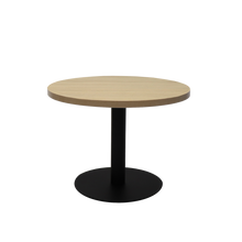Load image into Gallery viewer, Circular Coffee Table with flat Disc Base - Black Powder Coat Finish
