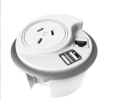 Load image into Gallery viewer, Hot Desking Power Module 1 GPO + 2 USB Charging + 1 Data Provision
