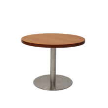 Load image into Gallery viewer, Circular Coffee Table with flat Disc Base - Stainless Steel Finish
