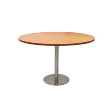 Load image into Gallery viewer, Circular Base Table with flat Disc Base - Stainless Steel Finish
