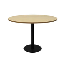 Load image into Gallery viewer, Circular Base Table with flat Disc Base - Black Powder Coat Finish
