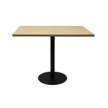 Load image into Gallery viewer, Square Flat Disc Base Table in Black Powder Coat Finish
