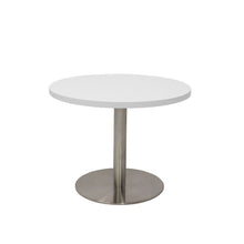 Load image into Gallery viewer, Circular Coffee Table with flat Disc Base - Stainless Steel Finish
