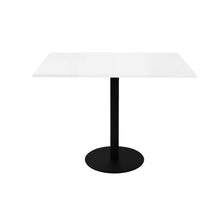 Load image into Gallery viewer, Square Flat Disc Base Table in Black Powder Coat Finish
