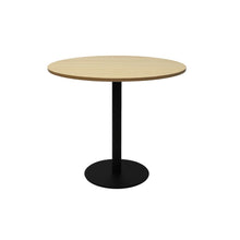 Load image into Gallery viewer, Circular Base Table with flat Disc Base - Black Powder Coat Finish
