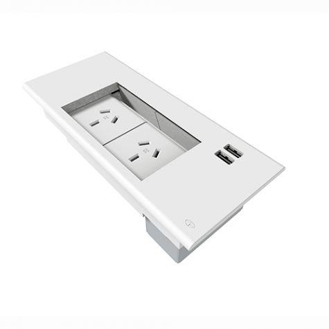Surface Mount Box 2 GPO + 2 USB Charging Ports