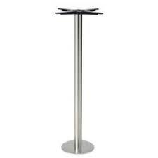 High Bar Table Base - Stainless Steel