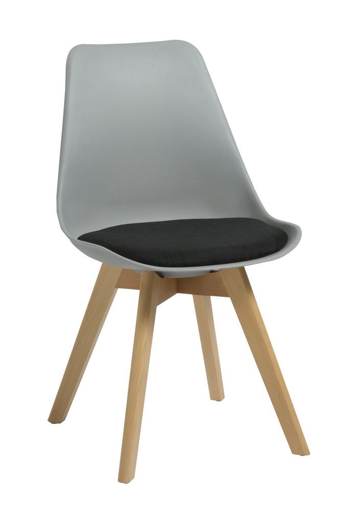 Virgo Chair - Oak Coloured Timber Leg / Polypropylene Shell